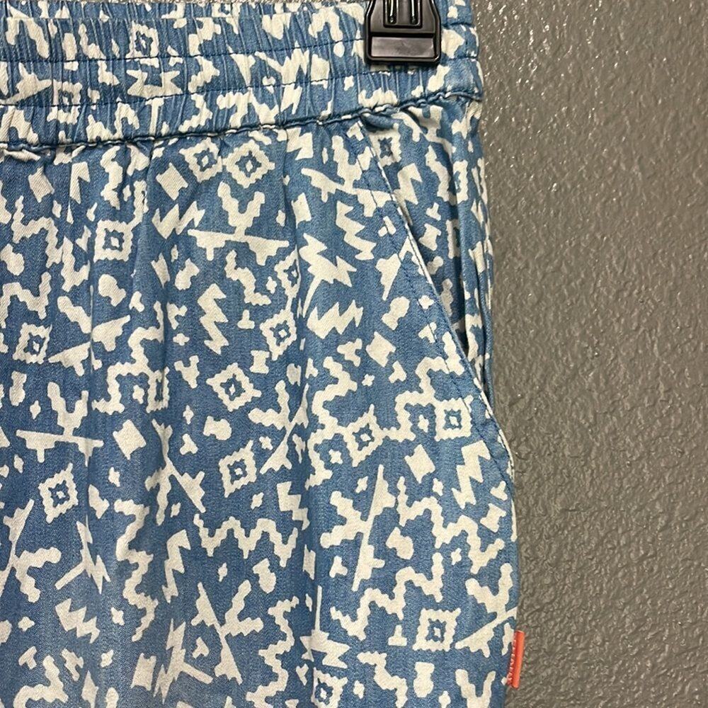 NWOT Seafolly chambray southwestern Aztec print jogger pants sz XS - Picture 3 of 7